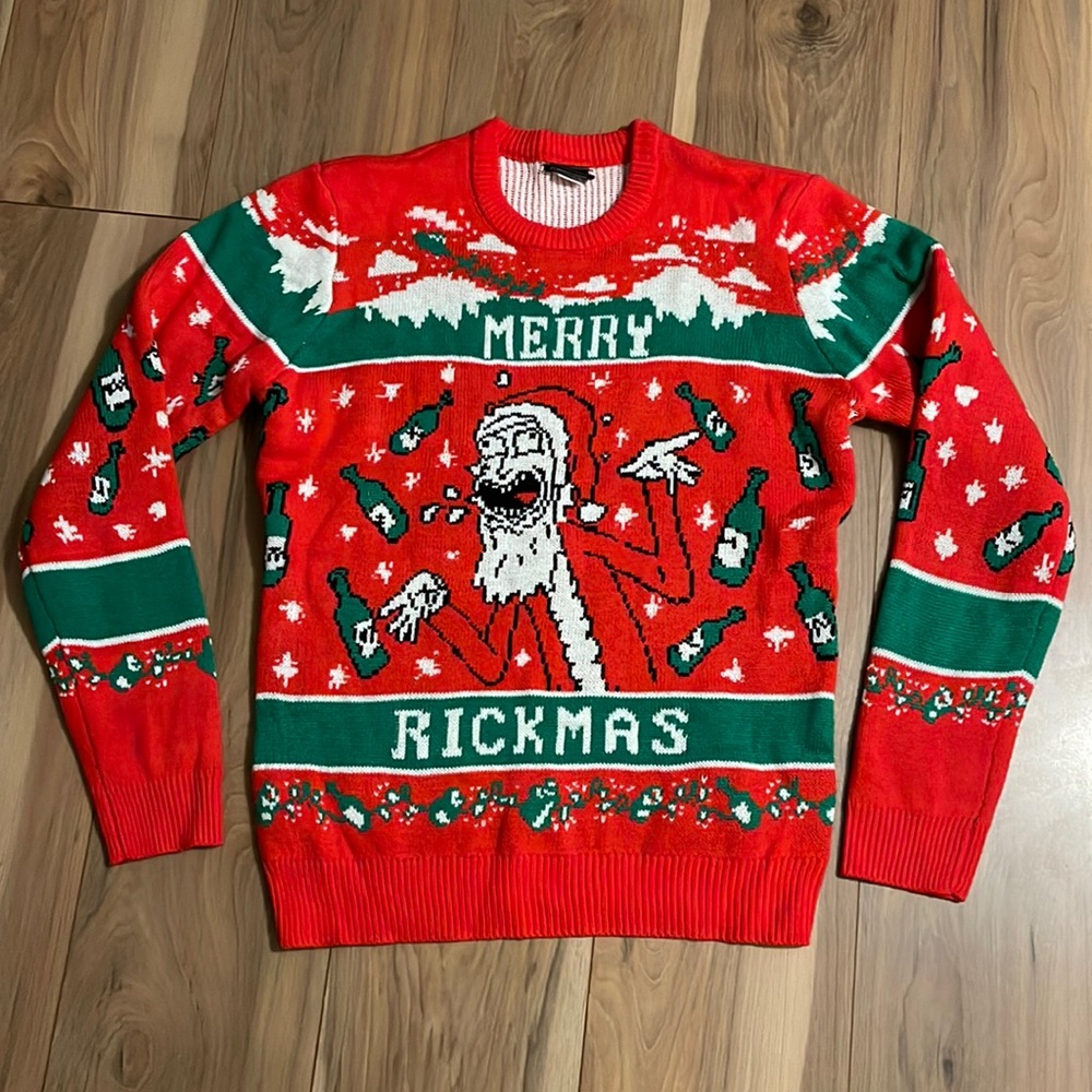 Merry Rickmas Ugly Christmas Sweater